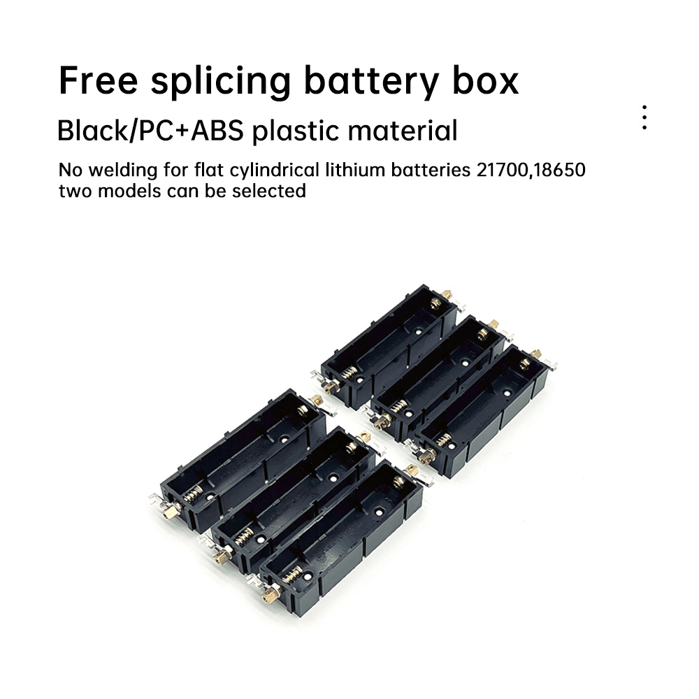 21700 18650 Battery Case No Soldering Splice Type Battery Case DIY Battery Case