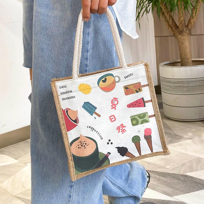 Japanse Vrouwen Canvas Tas, Koreaanse Mode Kleine Schouder Riem, Herfst En Winter,