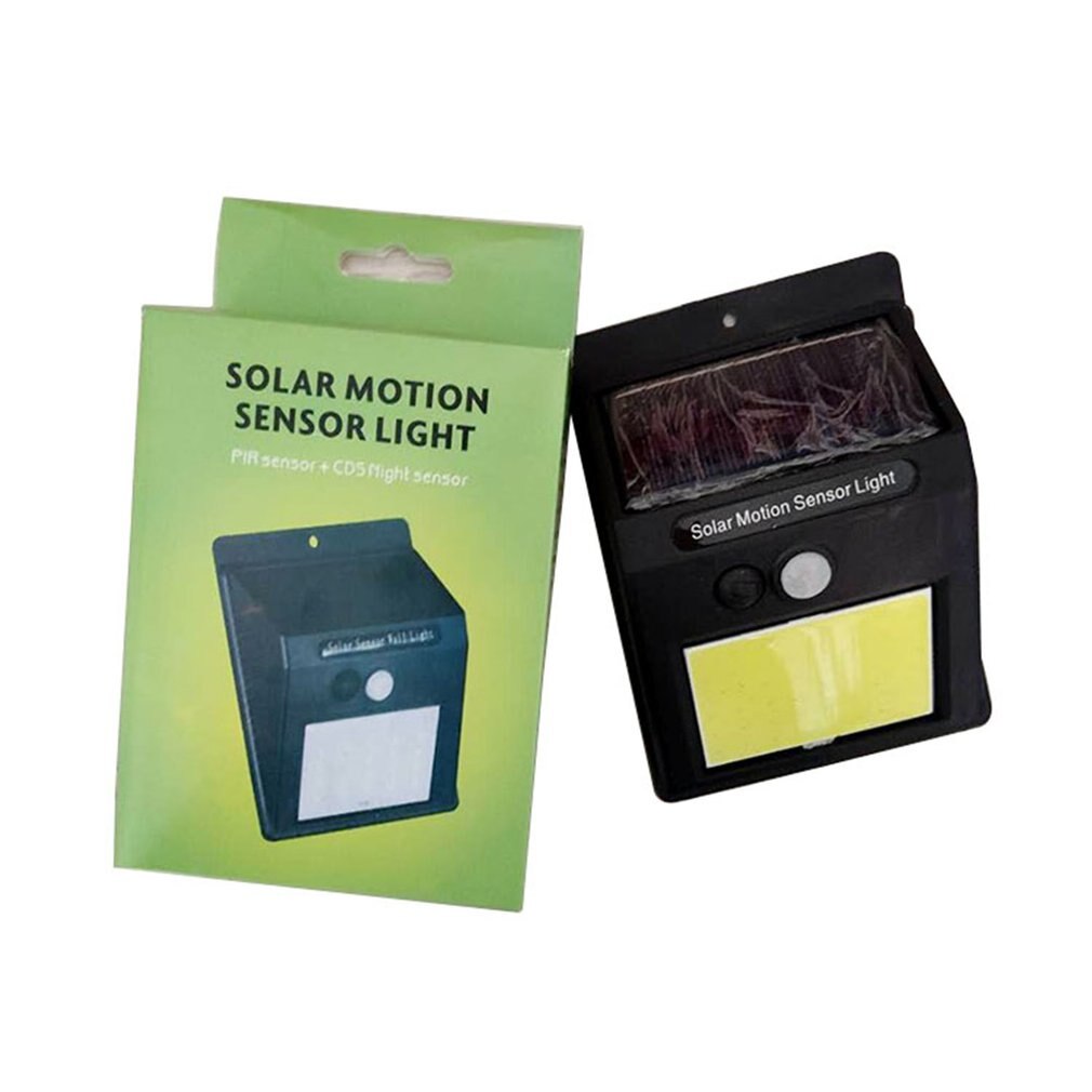 100/120COB Outdoor Solar Wall Lamp Waterproof PIR Motion Sensor Solar Powered Spotlight Sunlight Street Light Outdoor Home Light