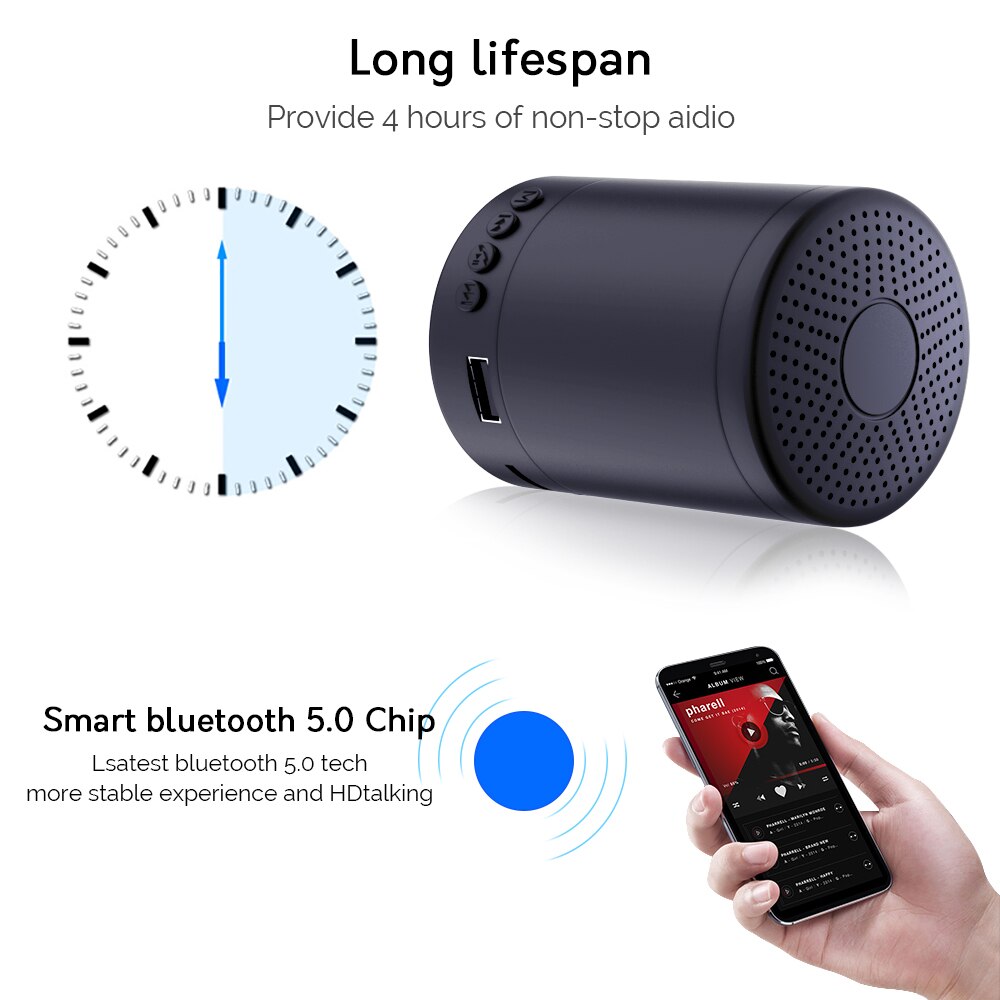 Bluetooth Speaker Macaron Draagbare Speaker Stereo Draadloze Versterker Mini Kolom Muziek Outdoor Waterdichte Luidspreker