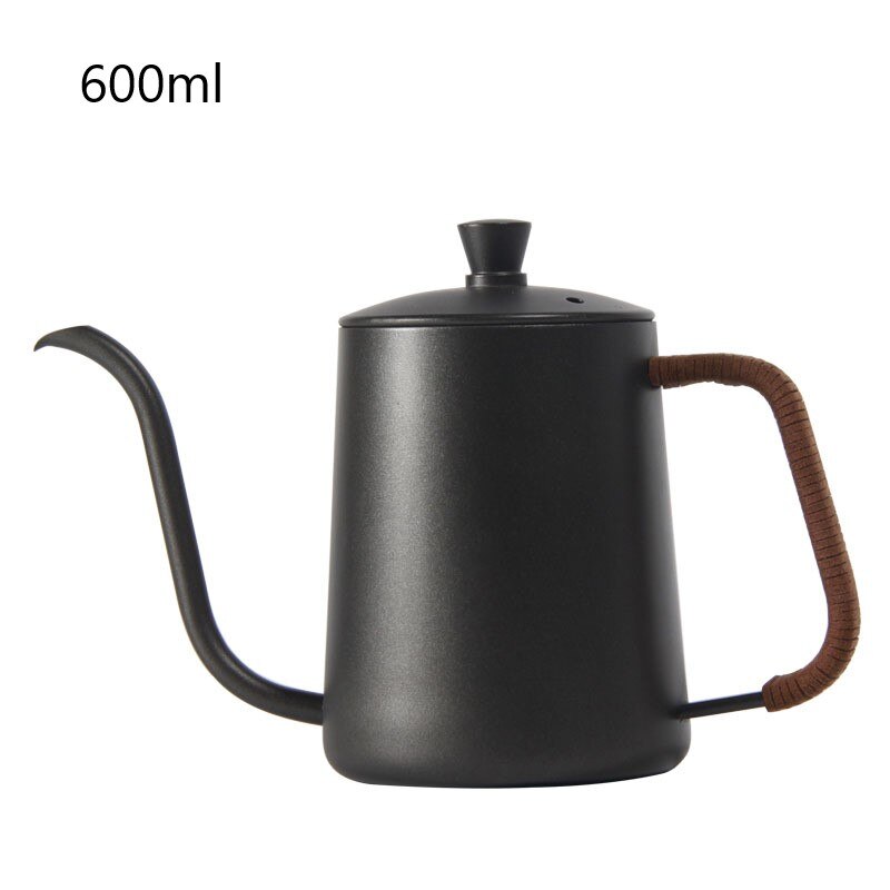 Stainless Steel Coffee Tea Pot Hand-punched Pot Long Mouth Covered Bubble Pot Spout Kettle Hand Drip Kettle Thin Mouth: type3