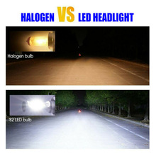 2x H7 Led Auto Koplamp Lamp Lampen Conversion Kit Hi/Lo Beam 55W 8000LM 6000K 12- 24V Auto Led Koplampen