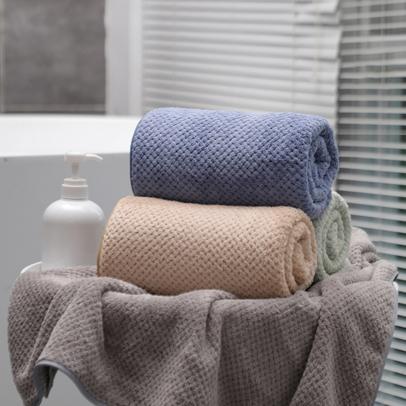 140x70cm Large Bath Towels Soft Bathroom Washcloth Bathing Robe Comfort Microfiber Bathrob Quick-Drying Bath Towel