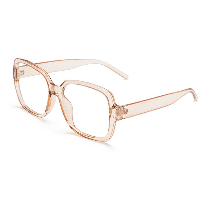 MARC Square Frame Trend Glasses Women Men Oversized Optical Glasses Frame Spectacles Eyewear Frames for Male Female: Pink