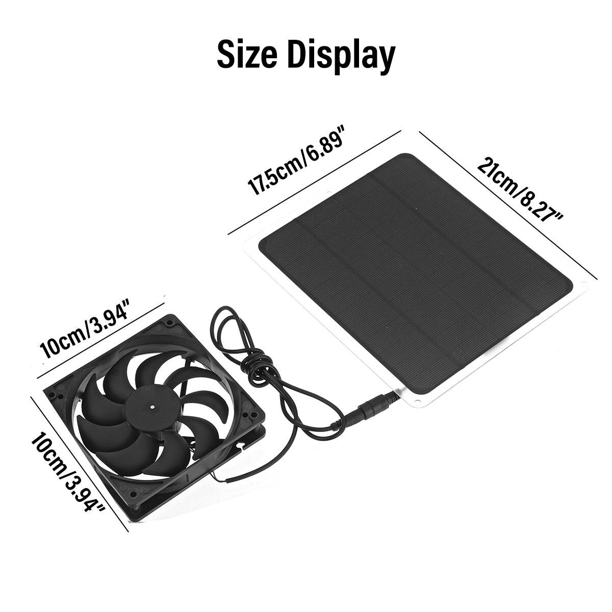 Usb solpanel drevet blæser 12v 10w solar mini ventilator til kæledyr hus drivhus rv tag udstødningsventilator bil oplader klip kabel