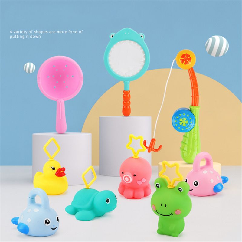 Kąpiel zabawki dla małych dzieci zabawa gry wędkarskie zabawki robić wanny prysznic kolorowe pływające ryby z prętem zestawy robić kąpieli w basenie dla dzieci