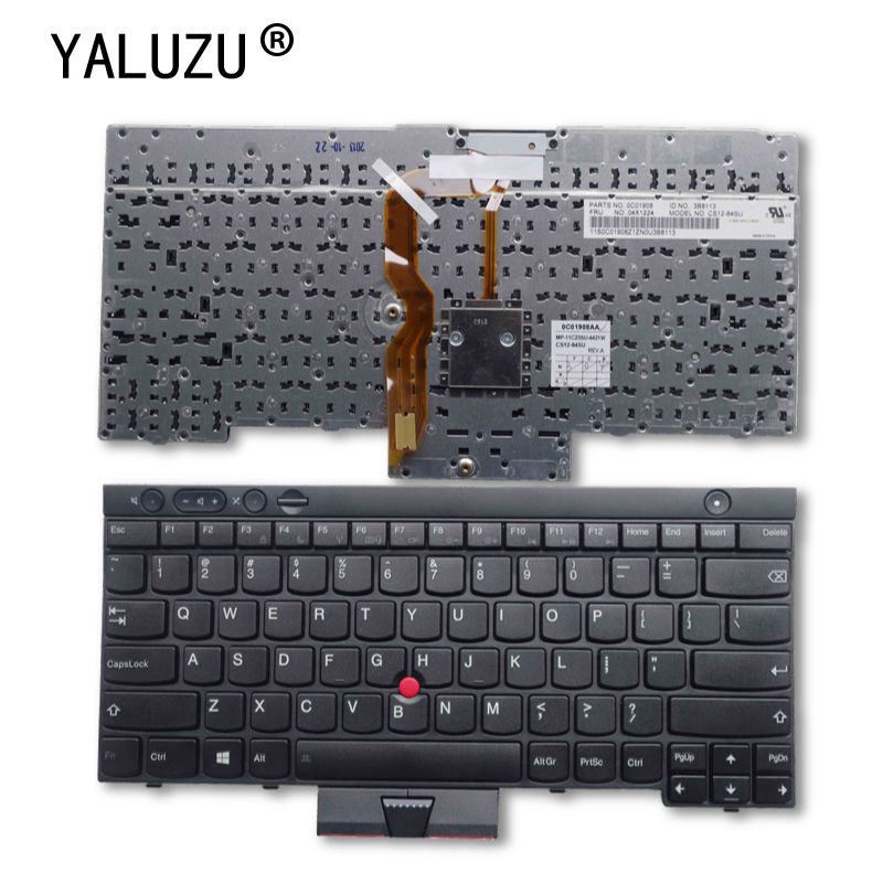YALUZU Backlit English Keyboard for Lenovo ThinkPad L530 T430 T430S X230 W530 T530 T530I T430I 04X1263 04W3048 04W3123 US