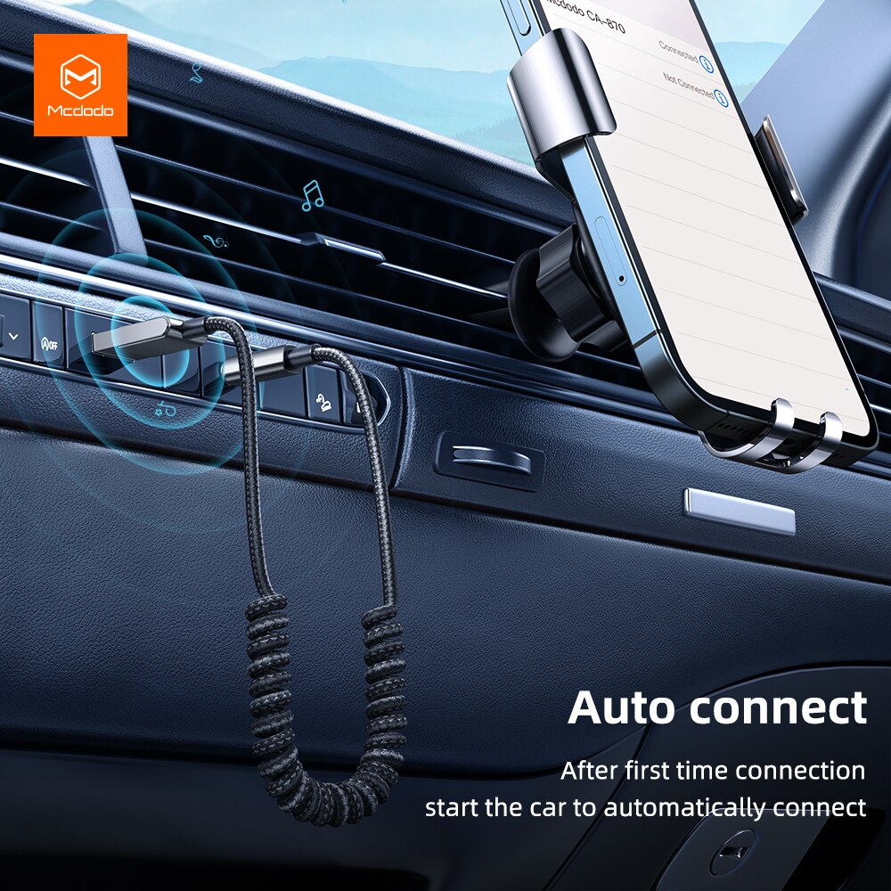 Mcdodo CA-8700 Bluetooth V5.1 Wireless USB Adapter Cable for Car 3.5mm AUX Jack Receiver