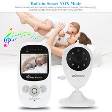 2,4 GHz 2,4 in kabellos Baby Monitor IR Kamera Auto Paar 2-weg Sprechen Temperatur Taschenlampe Wiegenlied Digital Zoomen Baby kamera
