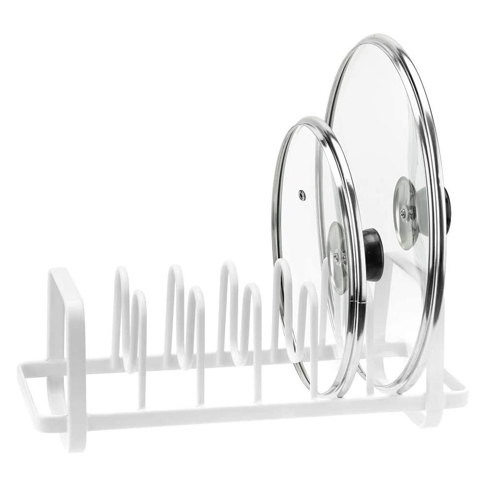 Pot Lid Holders Pan Rack Kitchen Organizer For Cabinet Multifunctional Pot Storage Stand Cookware Pantry Cabinet Storage Rack