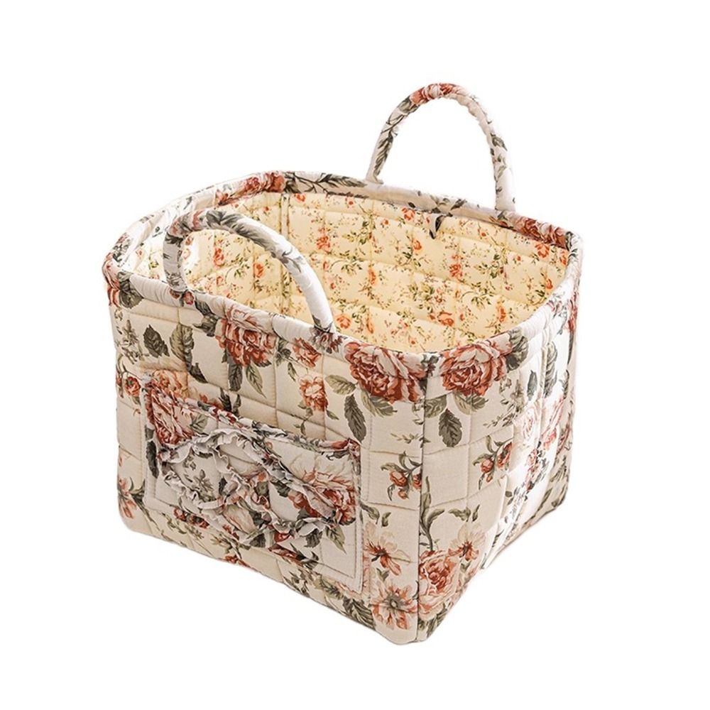 Mir de Rangement en Tissu de Style Pastoral, Cadre d'Organisation des Débris, Empilable et Lavable: Black