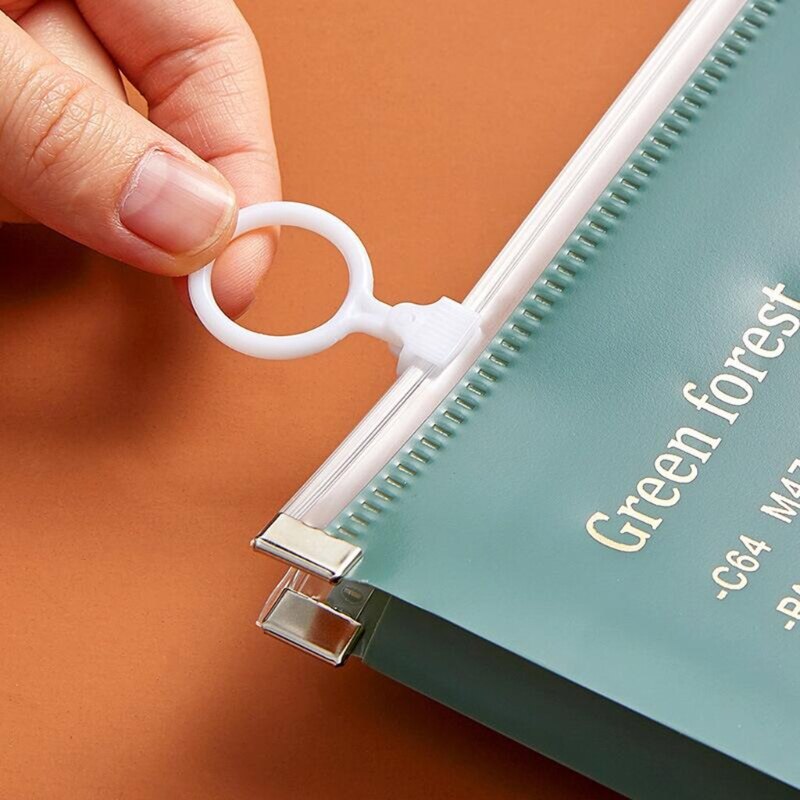 1 Pieces Reusable A4 Test Paper Folder with Zipper Envelope Folder Waterproof Randomed Color for student Office School