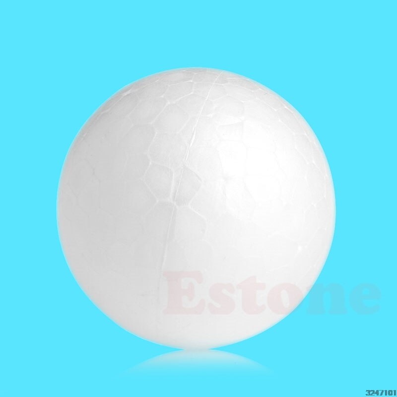 DIY modelado poliestireno Bola de espuma de poliestireno Material blanco: D17812-5