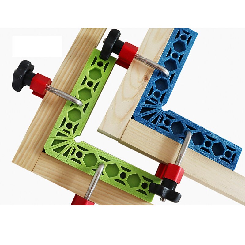 2 Sets 90 Degrees L-Shaped Auxiliary Fixture Splicing Board Positioning Panel Fixed Clip Carpenter Square Ruler Woodworking Tool