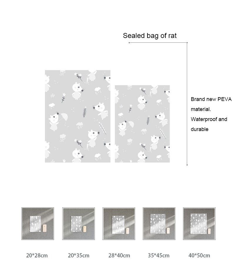 Outdoor Travel Waterproof Storage Waterproof Underwear Sorting Bags Zip Lock Makeup Underwear Shoes Translucent Packaging