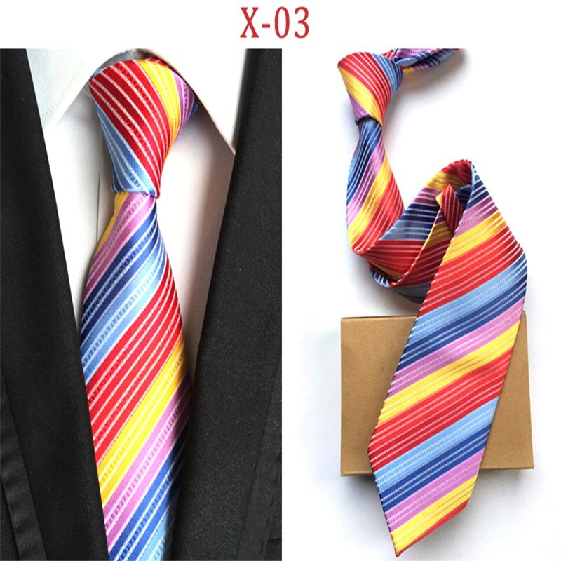 Gusleson 8Cm Mannen Zijden Stropdas Effen Plaid Gestreepte Stropdassen Voor Mannen Formele Zakelijke Bruiloft Accessoires Stropdas Voor Man Party