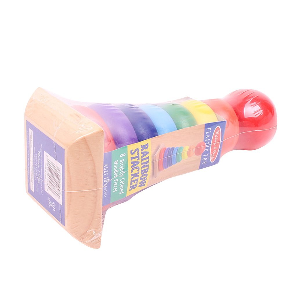 Beautifully Presented Wooden Toy With Classic Learning Activity Rainbow Stacker Superior Craftsmanship Solid Wood Base