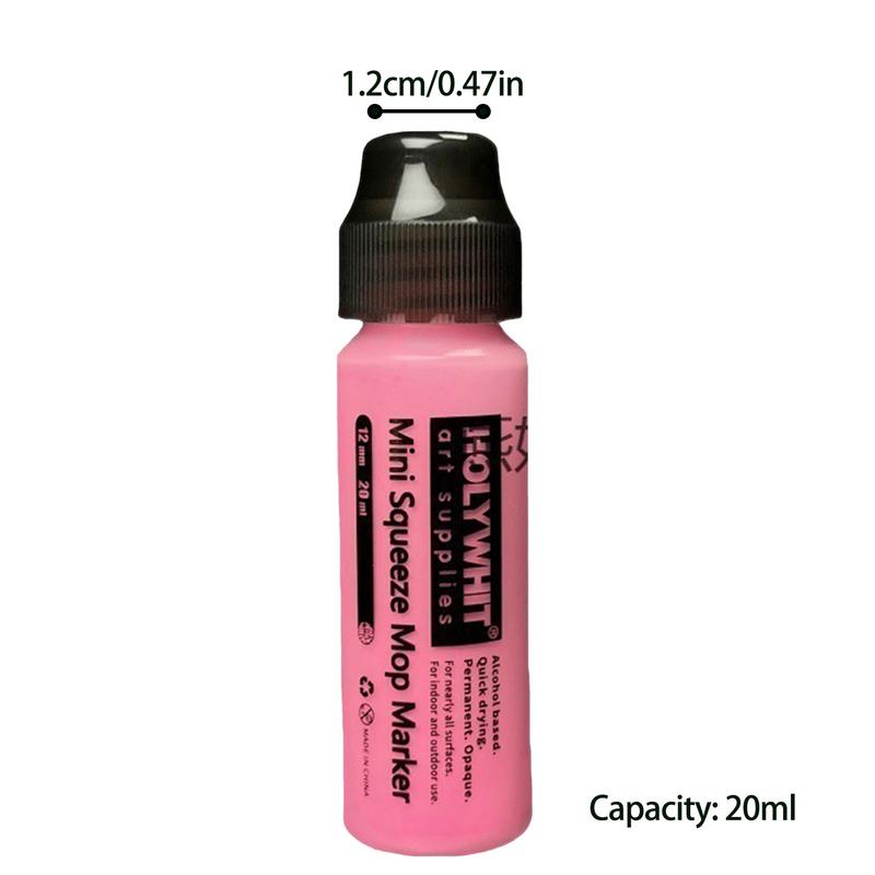 Graffiti maling tuscher fremhævning akrylmaling tusch 12mm/20ml genopfyldelige maling fluorescerende signaturpen graffiti maling