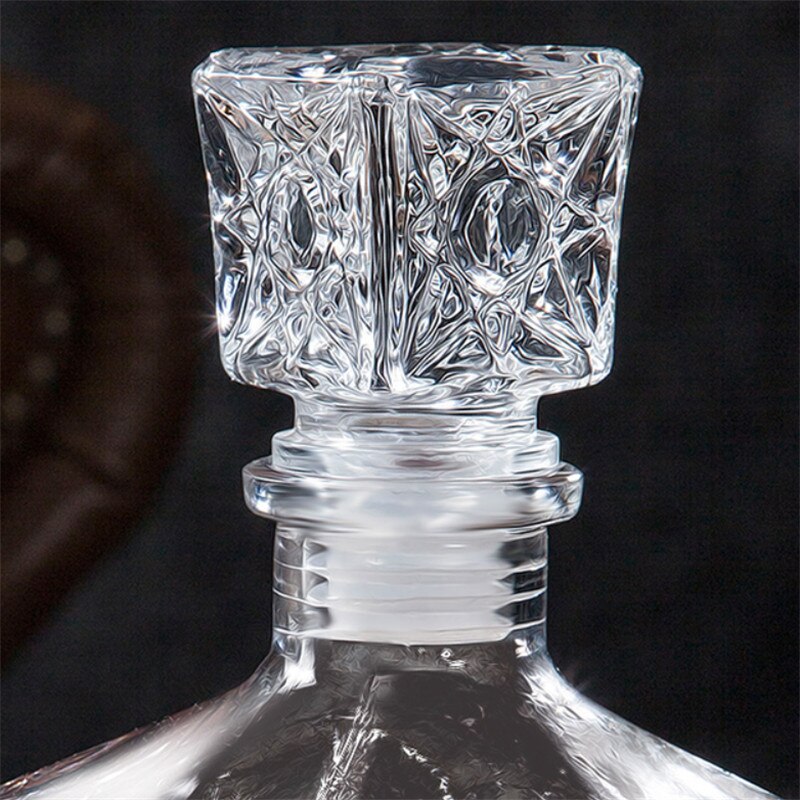 Transparent glas whisky sprit vin drycker karaff kristall sprit flaska vin karaff för bar fest bröllop