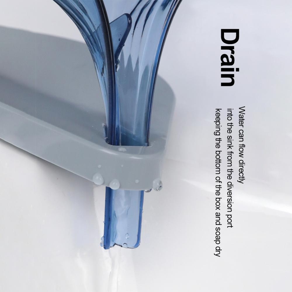 Portable Soap Box Home Supplies Leaf Holder Bathroom Soap Case Non-slip Conveniet Clean Wash Safe Hand Kitchen Bathroom Soap Box