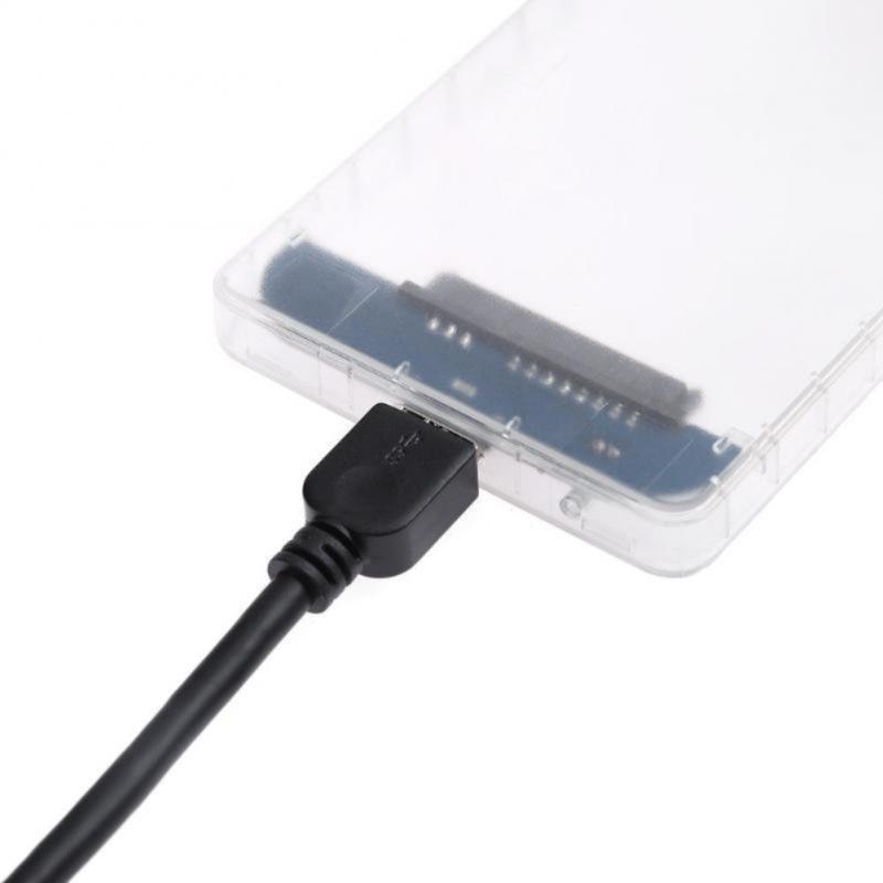 5Gbps 2.5'' Transparent SSD HDD Case USB 3.0 To SATA 3.0 Adapter Drive External Hard Disk Support 2TB UASP Protocol