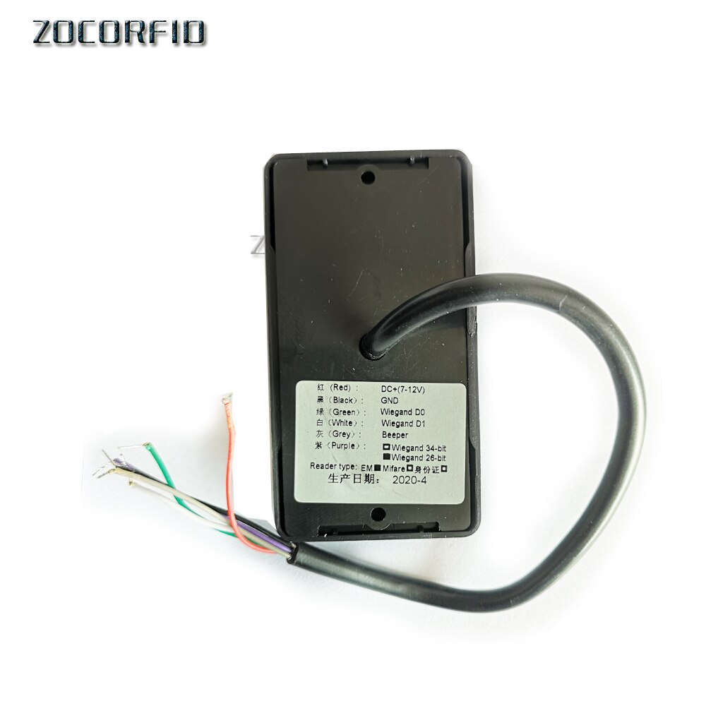IP65 Waterproof MINI Access Card Reader 125 kHz ID RF EM Door Access Card Reader Wiegand26 RFID Terminal for Control Board