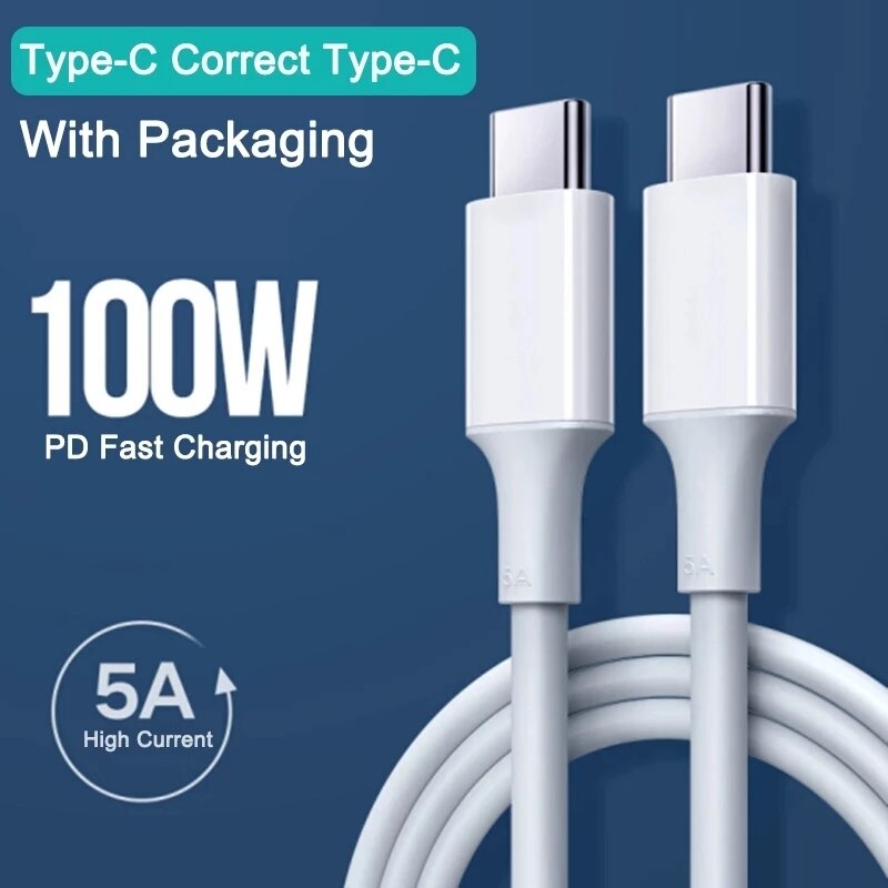 PD 100W Für Samsung S21 Ultra Xiaomi Redmi Hinweis 10 11 Profi Huawei Super Schnelle Ladekabel USB C auf USB Typ C Kabel Daten Linie