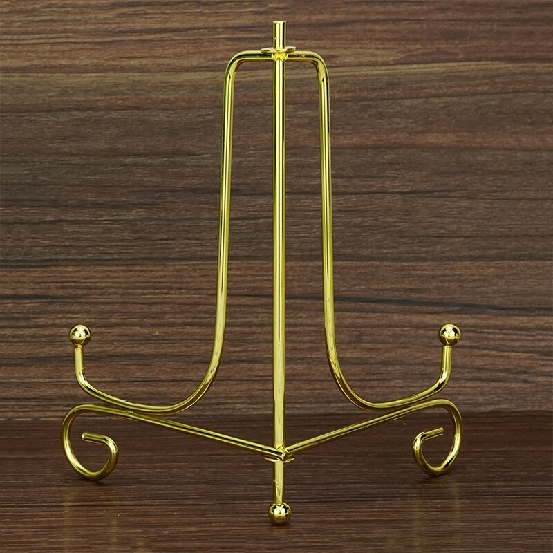 Iron Display Stand Gold Ijzeren Ezel Plaat Display Photo Holder Stand, Displays Foto Frames, Kookboeken, Decoratieve Platen