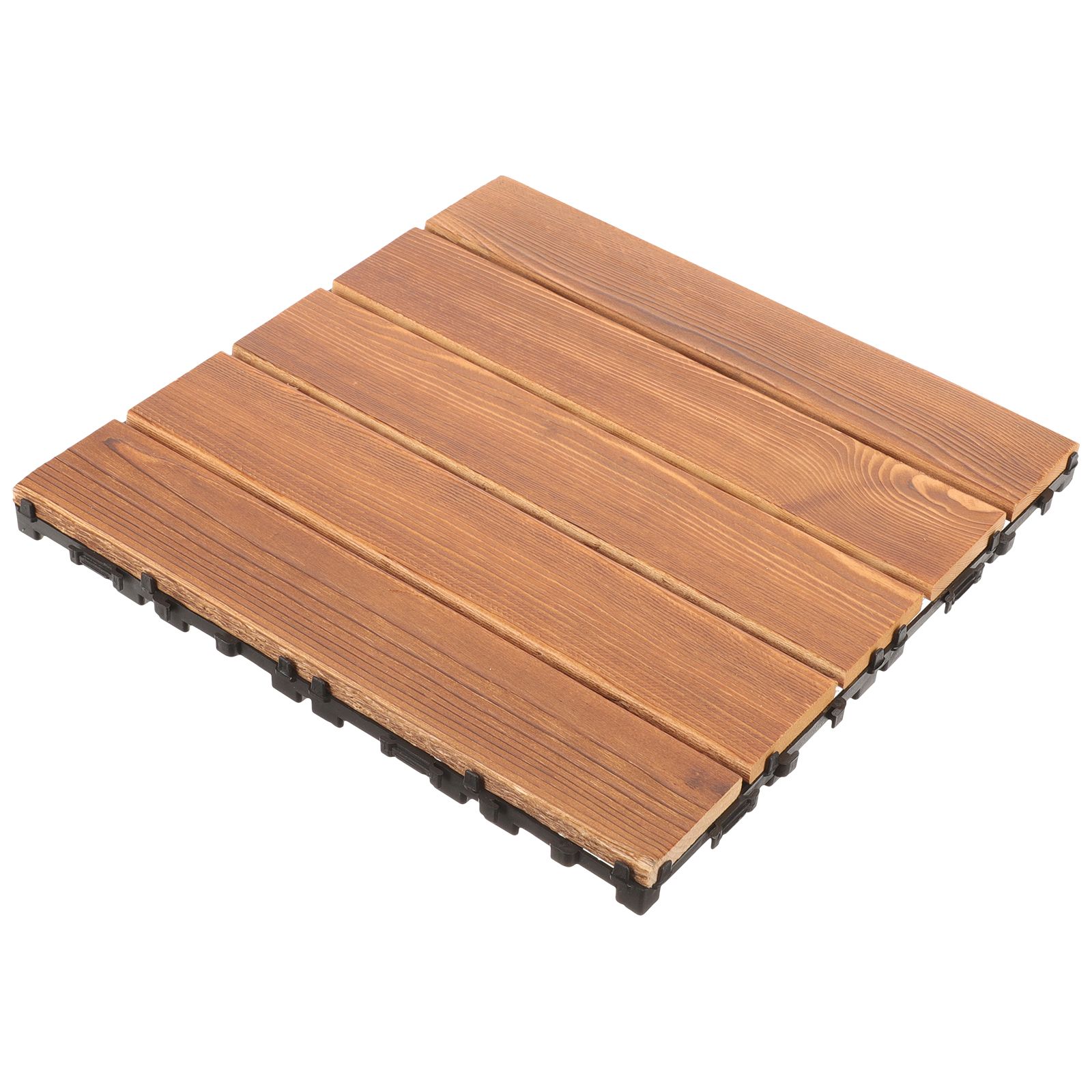 Korrosionsbeständige Holzbodenfliesen, ineinandergreifende Terrassendielen im Freien, für jedes Wetter, Terrasse, Balkon, Garten, wasserdicht, einfache Installation