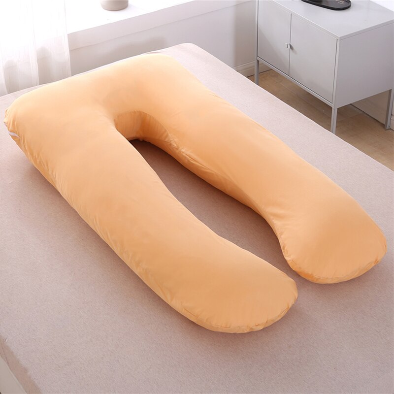 Almohada para mujeres embarazadas, almohada de cuerpo para embarazo, almohadas de algodón con forma de U, almohadas para dormir en el lado del embarazo, 140*75 CMYYF015: YYF015A-140X75CM