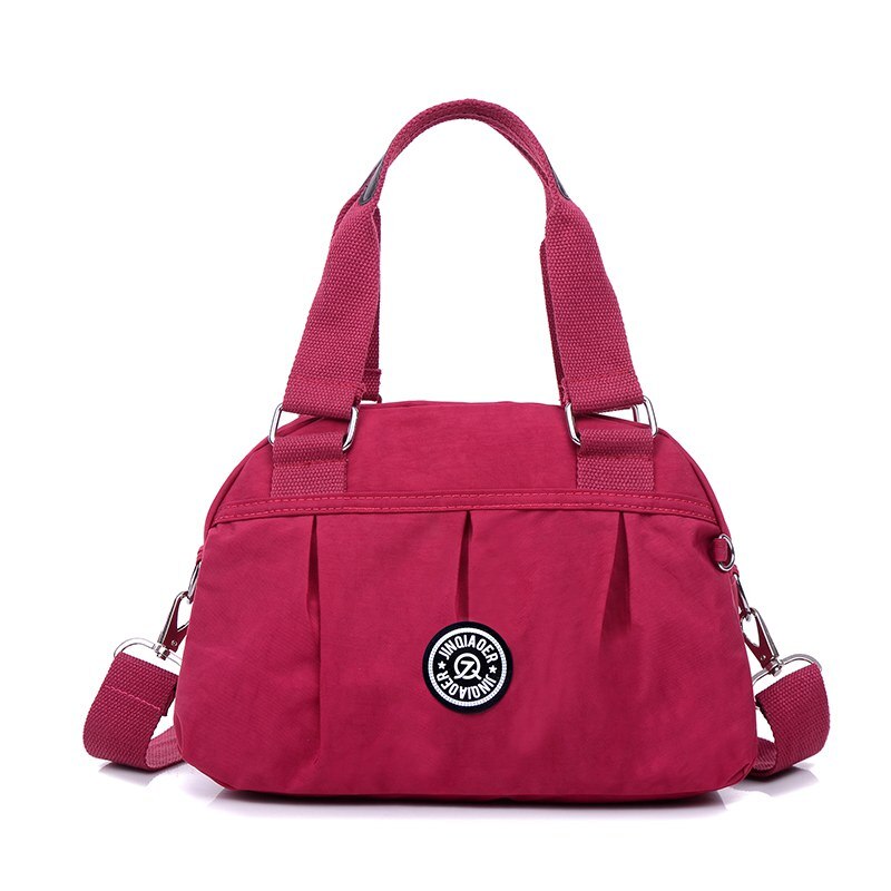 Vrouwen Handtassen Solid Waterdichte Nylon Schoudertassen Vintage Reizen Messenger Bags Mode Vrouwelijke Crossbody Tassen Bolsas W734: grape purple