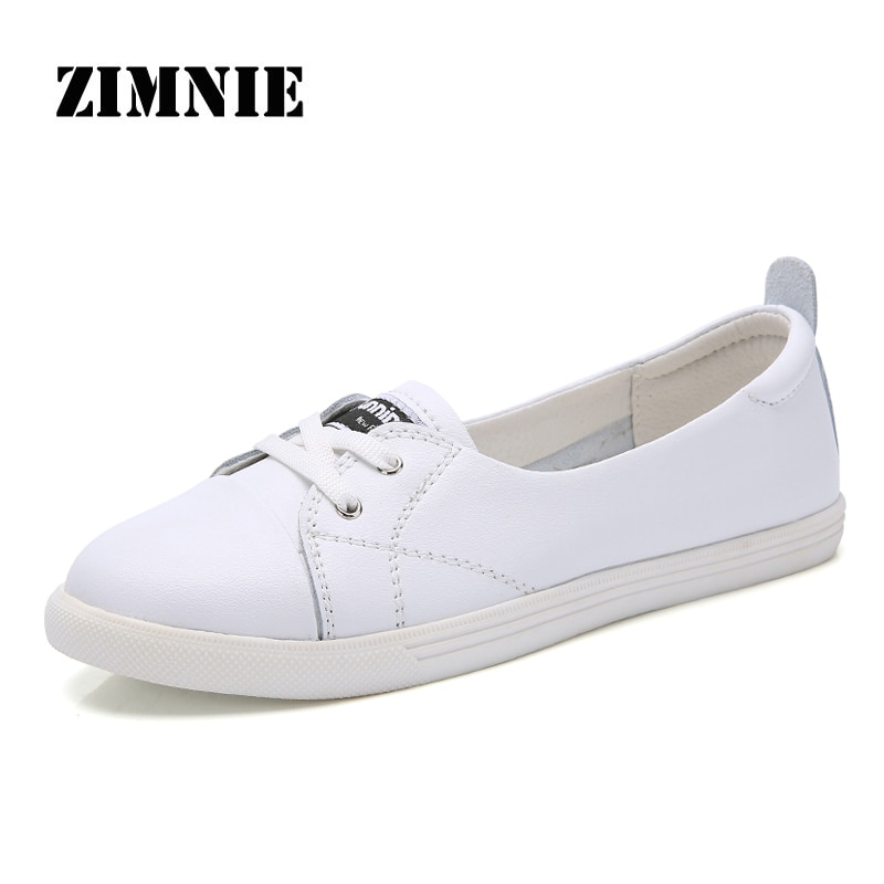 Zimnie Vrouw Ballet Schoenen Uitgesneden Leer Ademend Mocassins Vrouw Bootschoenen Ballerina Dames Flats Schoenen Maat 35 ~ 40