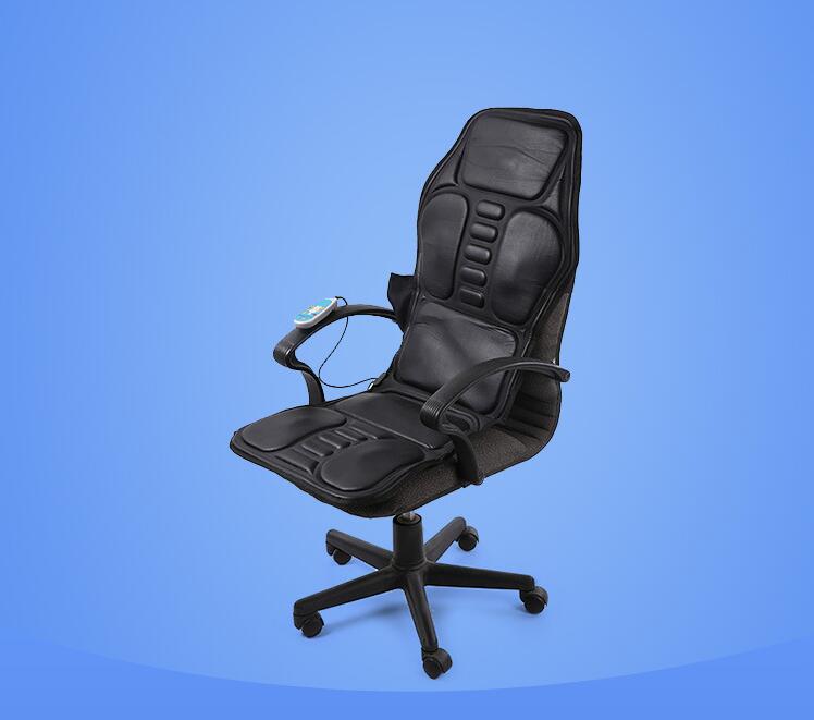 Cojín de masaje de cuerpo completo para coche y oficina, colchón vibrador de calor, silla de masaje para cuello y espalda, asiento de coche de relajación, 12V,