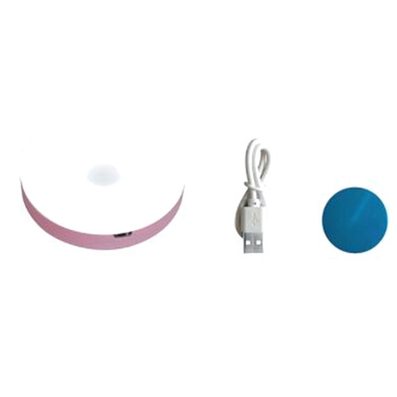 Mini usb-laddningslampa led press nattljus säng toalett sovrumsdörr rörelsesensor laddningsbar trådlös  zm829