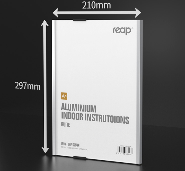 1pcs Silver Aluminum Alloy Wall Door Sign Plate Company Department Signboard Replacement Hospital Works Display Board:  210x297mm