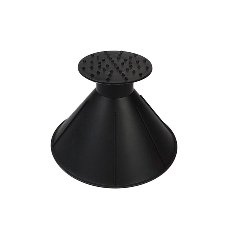Auto Ice Scraper Useful Car Windshield Snow Removal Magic Outdoor Ice Shovel Cone Shaped Funnel Snow Remover Tool Scrape: Black