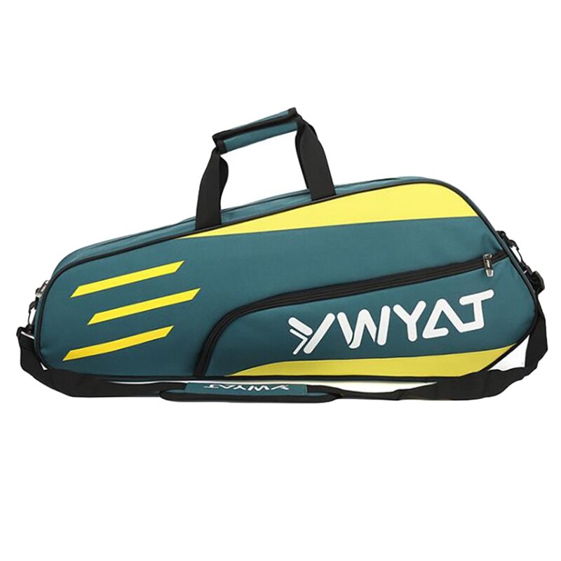 YWYAT Badminton Bag Outdoor Sports Training Fitness Racket Bags Large Capacity Waterproof Badminton Racquet Backpack: cyan