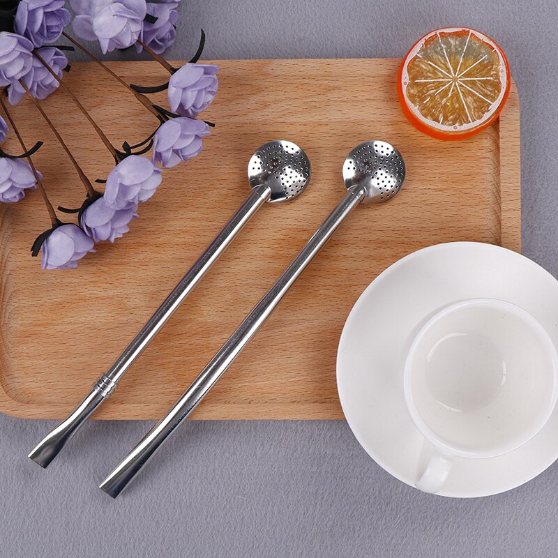 1PC Washable Stainless Steel Drinking Straw Filter Handmade Yerba Mate Tea Bombilla Gourd Practiacl Tea Tool