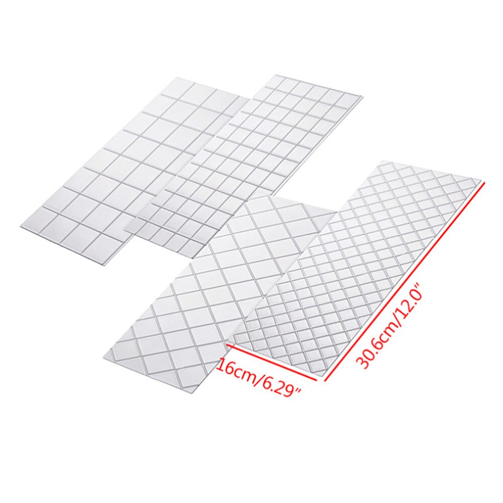 8pcs Cake Printing Template DIY Cake Stencil Template (Transparent)