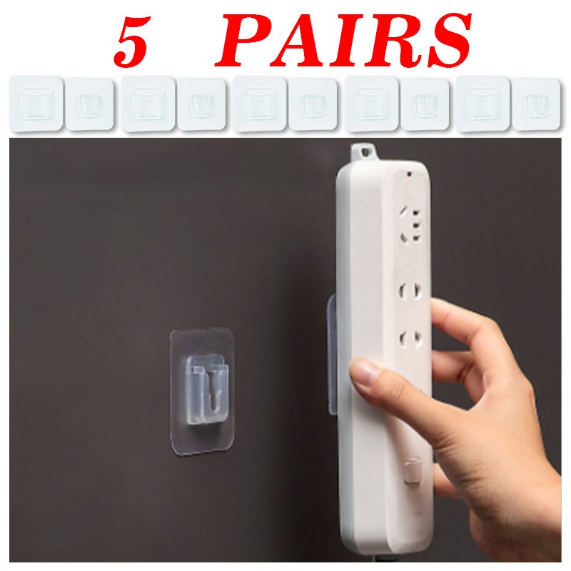 Baby Elektrische Veiligheid Haken Socket Contact Preventie Muur Haken Hanger Sterke Transparante Haken Outlet Plug Veiligheid Elektrische