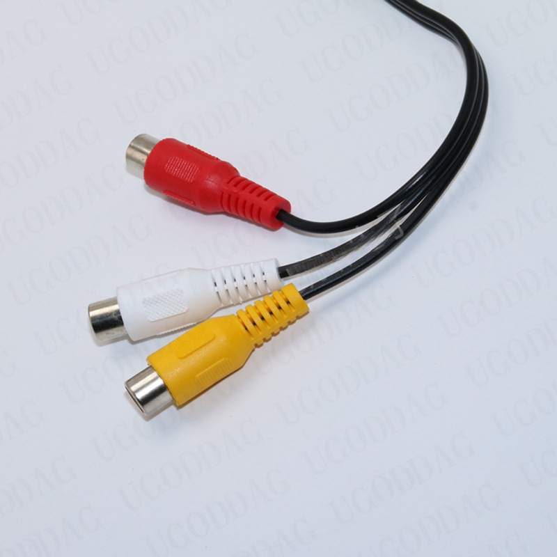 3,5 mm jack naar 3 RCA mannelijke audio video AV-kabel AUX stereosnoer 3 RCA standaard converterdraad voor luidspreker TV Box CD DVD-speler