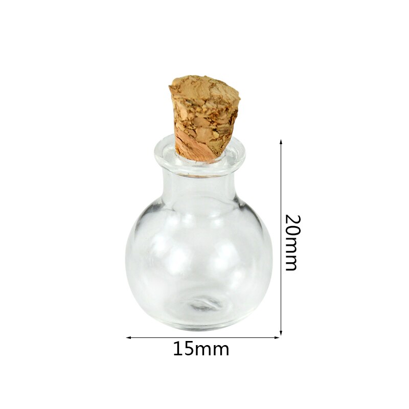 Bouteilles en verre de Potion Miniature, 10 pièces, Mini bouchon en liège, bouteille de souhait à dérive pour mariage, décoration de la maison, Mini conteneur