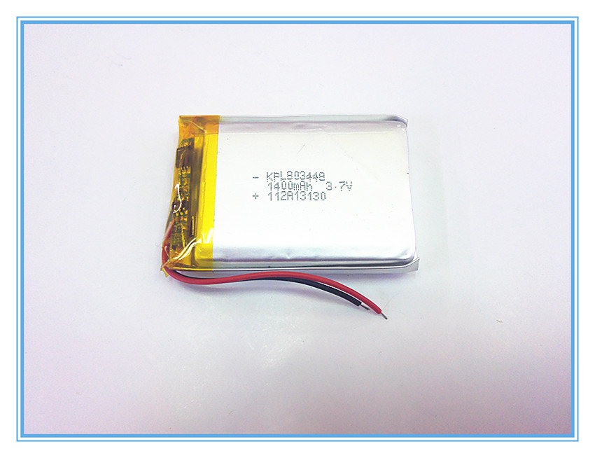 1 stück 3.7v,1400 mah 803448 polymer-lithium-ionen-akku (li-ion) für modellflugzeuge, gps-geräte, ,mp3,mp4, , lautsprecher, bluetooth-geräte