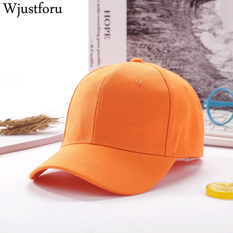 Wjustforu Classic Casual Youth Caps Cotton Baseball Cap Washed Style Hat Plain Adjustable Solid Mens Hats Unisex Women Men Top