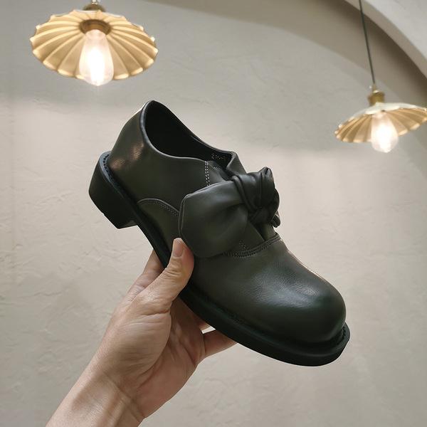 Płytkie usta łuk-węzeł okrągły nosek dorywczo kobieta buty drewniaki platformy mokasyny z futra motyl pnącza poślizg-na tkaniny sznurowane: 39