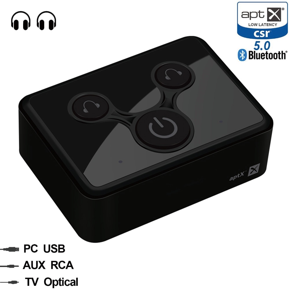 Bluetooth 5.0 Aptx Ll Lage Latency Digitale Spdif Toslink Optische Zender A2DP Wireless Home Stereo Audio Tv Adapter Splitter