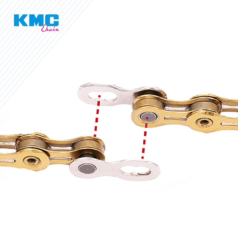 KMC 2 Pairs Chain Magic Buckle Link 6/7/8/9/10/11/12 Speed Bicycle Quick Magic Chain Button Gold/Silver To Repair Chain