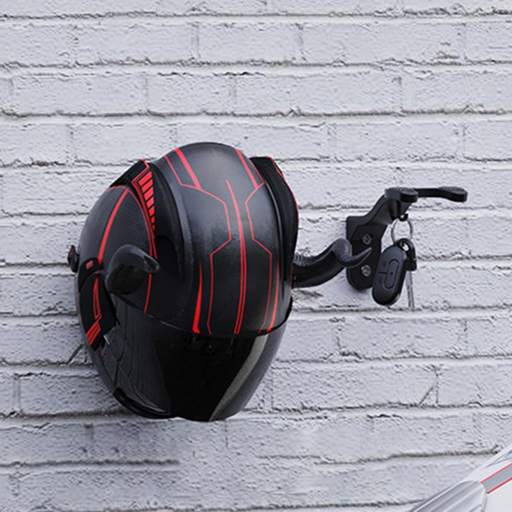 Wall Mount Motorcycle Helmet Holder with Screws Motorbike Bicycle Sports Baseball Rugby Football Helmet Display Rack Hanger