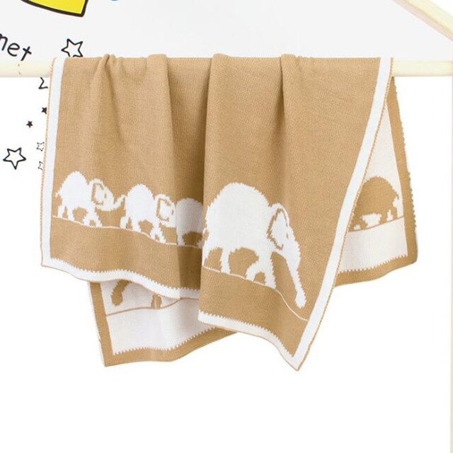 Couverture de noël en tricot pour bébé garçon et fille, édredon pour -né, vêtements à tenir, collection automne-hiver: 82W371 Khaki