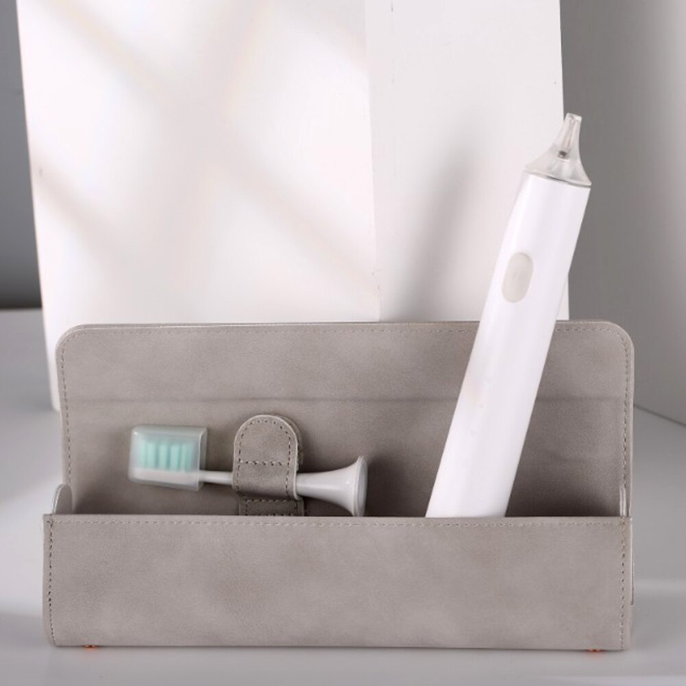 Soporte para cabezal de cepillo de dientes eléctrico, cargador para Oral B, soporte de plástico: Grey 7x4x20cm